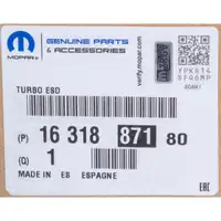 ORIGINAL PSA MOPAR Turbolader Berlingo C4 3 208 2 308 2 508 2 1.5 BlueHDi 1631887180