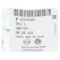 ORIGINAL Opel steering column switch wiper switch switch wiper Corsa D 13191083