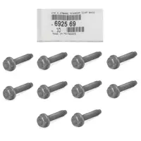 10x ORIGINAL Citroen Peugeot PSA MOPAR Schraube mit Scheibe M6x1,00x30 6925.69