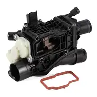 ORIGINAL PSA OPEL Thermostat + Housing + Sensor + 5L febi Antifreeze 2.0 BlueHDi