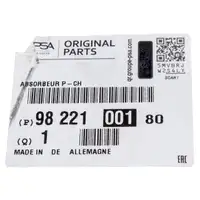 ORIGINAL PSA Aufprallschutz Sto&szlig;stangentr&auml;ger C5 Aircross 3008 SUV 5008 2 vorne 9822100180