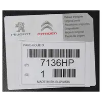 ORIGINAL Citroen Kotfl&uuml;gelverkleidung C3 PICASSO vorne rechts 7136.HP