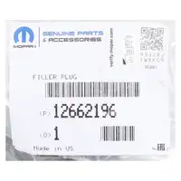 ORIGINAL Opel MOPAR &Ouml;lverschlusskappe &Ouml;ldeckel Astra J K Corsa E Insignia Zafira 12662196