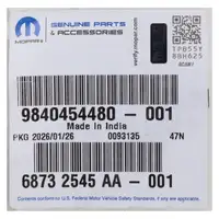 ORIGINAL PSA MOPAR Wellendichtring Kurbelwelle Berlingo C3 C4 308 508 1.2-1.6 9840454480