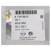 ORIGINAL Opel Chromleiste Frontziergitter K&uuml;hlergrill CORSA E X15 13419812