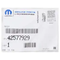 ORIGINAL Opel MOPAR Abdeckung Fahrzeugdach Dachtr&auml;ger Mokka / X vorne rechts 42577929