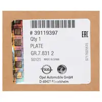 ORIGINAL Opel bumper strip trim Crossland X front lower 39119397