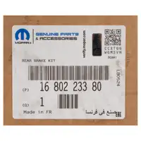 ORIGINAL Opel MOPAR brake discs + pads &Oslash; 244 mm OPEL Crossland X rear 1680223380