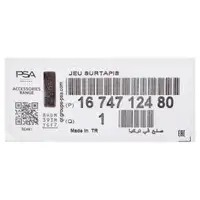 ORIGINAL PSA Opel rubber mats Rubber floor mats Floor mats 4-piece Astra L 1674712480