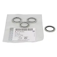 4x ORIGINAL Opel sealing ring oil drain plug ASTRA 1.6 / 1.9 / 2.0 CDTI 55196309