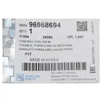 ORIGINAL GM Opel Entl&uuml;ftungsschlauch Ausgleichsbeh&auml;lter Mokka / Mokka X 96968694