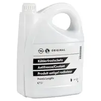 5L ORIGINAL Opel Kühlerfrostschutz DEX-COOL Premix Longlife GRÜN/BLAU 95599872
