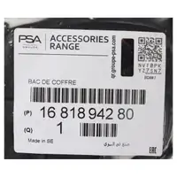 ORIGINAL PSA Opel trunk liner cargo area liner black GRANDLAND X 1681894280