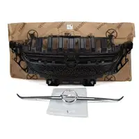 ORIGINAL Opel L&uuml;ftungsgitter K&uuml;hlergitter K&uuml;hlergrill + Emblem Logo Zierleiste ADAM vorne