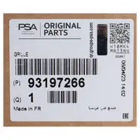 ORIGINAL PSA Opel L&uuml;ftungsgitter K&uuml;hlergitter K&uuml;hlergrill Movano B 93197266