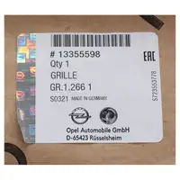 ORIGINAL GM Opel front grille, ventilation grille, radiator grille, Adam front 13355598