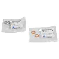 ORIGINAL GM Opel Hollow Screw Turbocharger Oil Line 93187893 + Sealing Ring 55201946