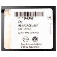 ORIGINAL Opel rear panel, rear wall, end plate, Corsa D E rear 13440098