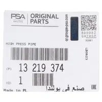 ORIGINAL Opel hydraulic hose Hose Power steering line OPEL Insignia A G09 1.6 1.8 13219374