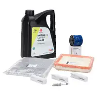 ORIGINAL Opel filter set + 5L SUPRA 0W20 engine oil + 3x spark plugs Adam 1.0