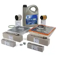 ORIGINAL Opel Inspektionskit 4 Gl&uuml;hkerzen 5 L 5W30 Motor&ouml;l INSIGNIA A 2.0 CDTI