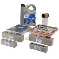 ORIGINAL Opel Inspektionskit 8-tlg + 4 Gl&uuml;hkerzen + 5L 5W30 Motor&ouml;l ZAFIRA C 2.0