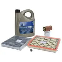 ORIGINAL Opel inspection kit + 5L 5W30 Dexos1 Gen3 engine oil for ASTRA J ZAFIRA C