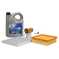 OPEL Inspection Kit Oil Change Set 5W-30 dexos2 Filter Set Astra J Zafira C 1.4 1.6
