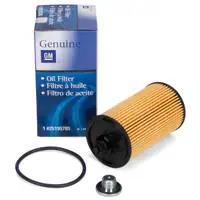 ORIGINAL GM Opel oil filter + screw Mokka / X (J13) 1.4 / LPG 1.6 116/140 hp UFI system