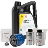 5L 5 Liter ORIGINAL Opel Motor&ouml;l 0W20 + &Ouml;lfilter 95528296 + 2x Additiv Astra K Insignia