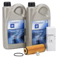 4L ORIGINAL GM Opel 5W-30 dexos2 engine oil + oil filter Corsa E 1.4 / LPG with automatic transmission