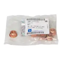 6x ORIGINAL GM Opel Mutter Abgaskr&uuml;mmer Astra Corsa Insignia Zafira 1102751