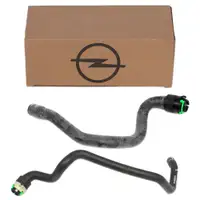2x ORIGINAL Opel VORLAUF+RÜCKLAUF Heizungsschlauch Astra H 1.4 75/90 PS