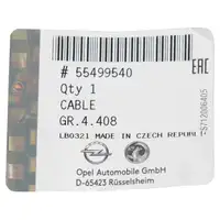 ORIGINAL Opel cable shift cable manual transmission F40 Zafira Tourer C 55499540