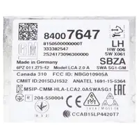 ORIGINAL PSA Opel Steuerger&auml;t Spurwechselassistent Insignia A hinten links 84007647