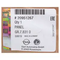 ORIGINAL Opel bumper rear bumper Zafira Tourer C with rear PDC 20951267