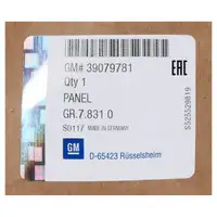 ORIGINAL GM Opel Sto&szlig;stange Sto&szlig;f&auml;nger VORNE 39079781 f&uuml;r ZAFIRA TOURER C