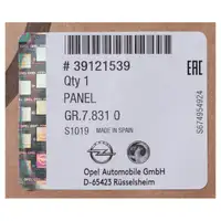 ORIGINAL Opel Sto&szlig;stange Sto&szlig;f&auml;nger Crossland X mit Einparkhilfe 39121539