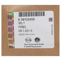 ORIGINAL Opel bumper Crossland X front lower 39122459