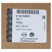 ORIGINAL Opel Sto&szlig;stange Sto&szlig;f&auml;nger Insignia B mit Einparkhilfe vorne 39159651