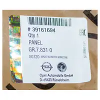 ORIGINAL Opel bumper rear bumper Astra K without OPC rear 39161694