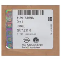 ORIGINAL Opel Sto&szlig;stange Sto&szlig;f&auml;nger HINTEN 39161696 f&uuml;r ASTRA K Schr&auml;gheck 5-trg