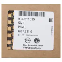 ORIGINAL Opel Sto&szlig;stange Hecksto&szlig;stange Insignia B Sports Tourer hinten 39211035