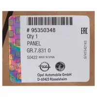 ORIGINAL Opel Sto&szlig;stange Sto&szlig;f&auml;nger Mokka / X mit Xenon bis Mj. 2016 vorne oben 95350348