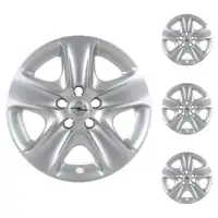 4x ORIGINAL GM Opel hubcap SILVER 16 inch Astra H Meriva B Zafira B 1006296 / 13337257