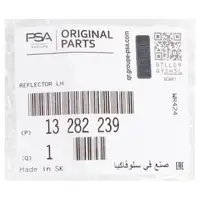 ORIGINAL Opel reflector Astra J Caravan up to year of manufacture 12/12 rear left 13282239