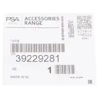 ORIGINAL GM Opel textile mats Floor mats Car mats Set RED Corsa E 39229281