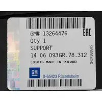 ORIGINAL Opel front trim bracket, bumper bracket, bumper, ASTRA J 5-door