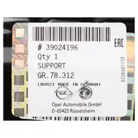 ORIGINAL GM Opel Bumper Upper Support Bracket Astra K Front 39024196