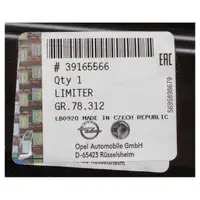 ORIGINAL Opel Aufprallschutz Sto&szlig;stangentr&auml;ger Astra J vorne 39165566